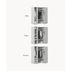 Discount Armario Esquinero Modular Charlotte, 3 Puertas (165 Cm), Diferentes Variantes Armarios