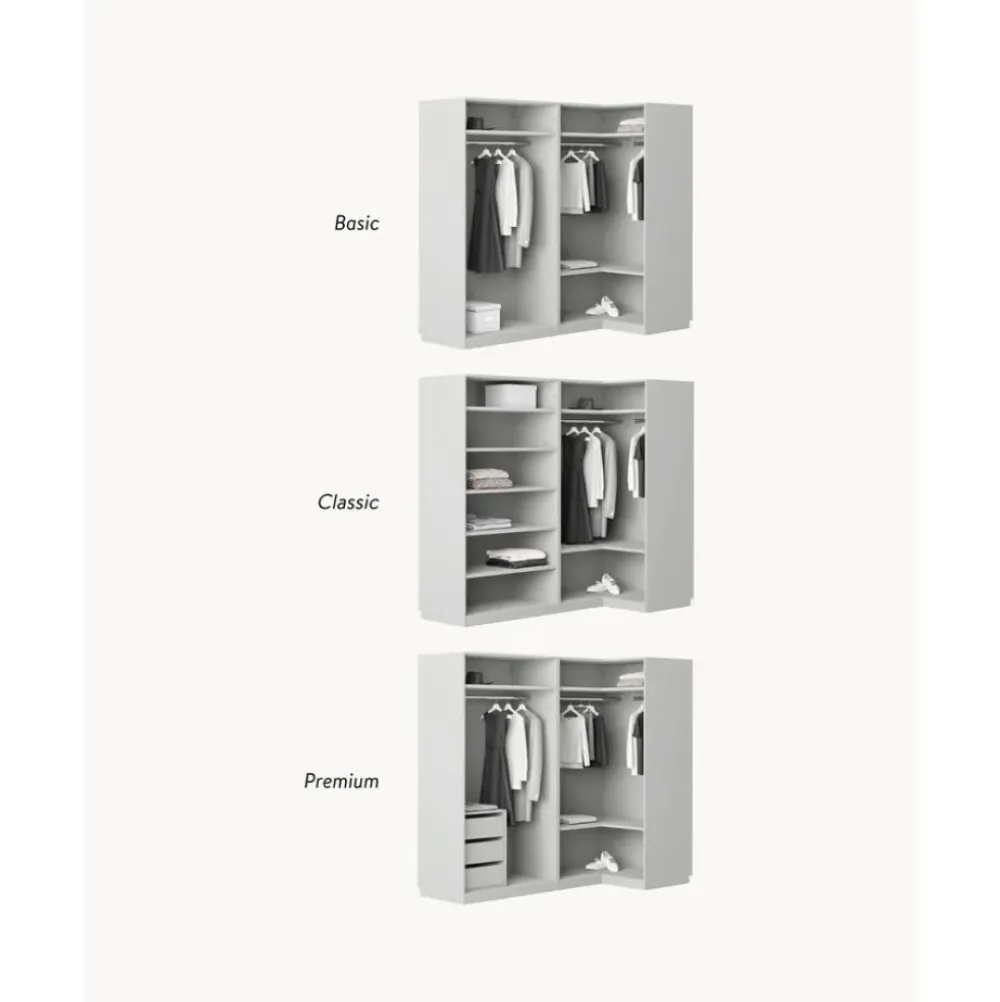 Best Armario Esquinero Modular Simone, 4 Puertas (215 Cm), Diferentes Variantes Armarios