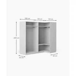 Best Armario Esquinero Modular Simone, 4 Puertas (215 Cm), Diferentes Variantes Armarios