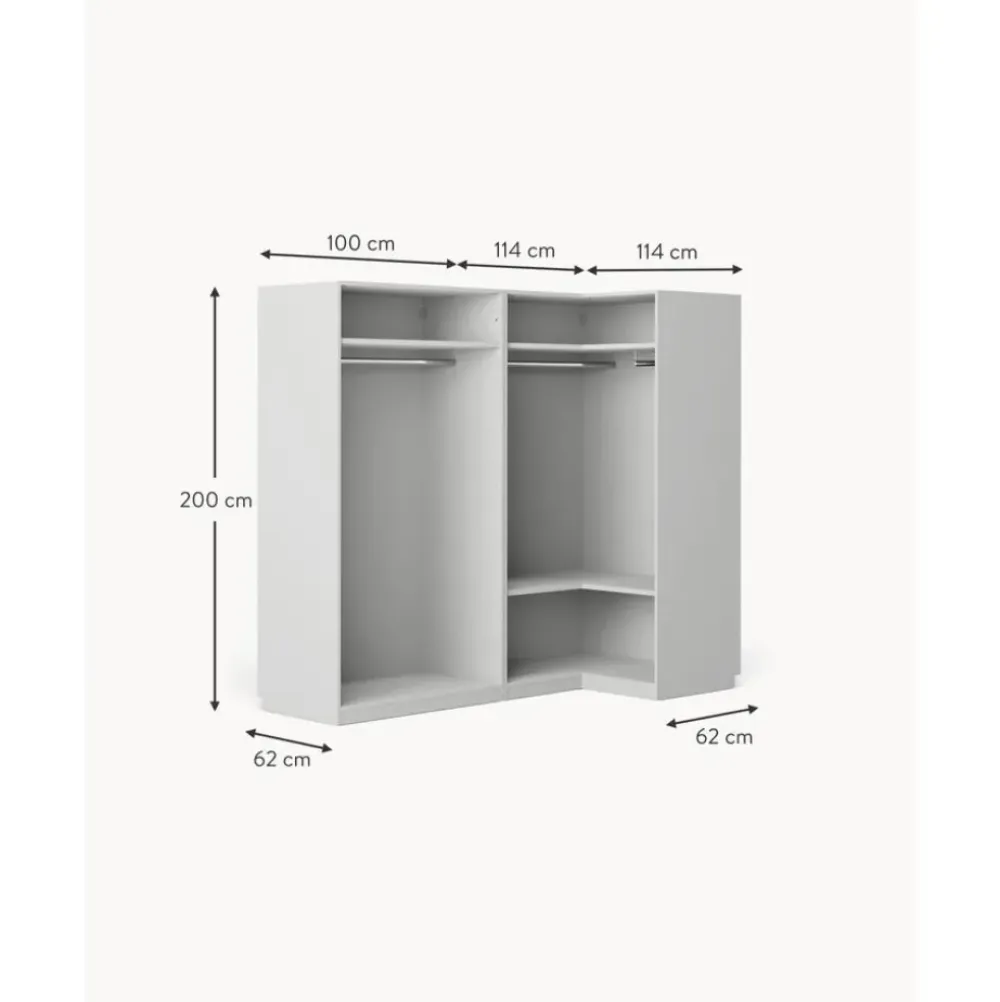 Best Armario Esquinero Modular Simone, 4 Puertas (215 Cm), Diferentes Variantes Armarios