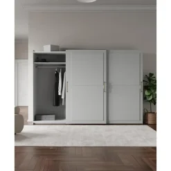 Clearance Armario Modular Charlotte, 3 Puertas Correderas (300 Cm), Diferentes Variantes Armarios