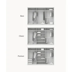 Clearance Armario Modular Charlotte, 3 Puertas Correderas (300 Cm), Diferentes Variantes Armarios