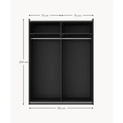 Clearance Armario Modular Leon, 2 Puertas Correderas (150 Cm), Diferentes Variantes Armarios
