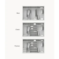 Clearance Armario Modular Leon, 3 Puertas Correderas (300 Cm), Diferentes Variantes Armarios