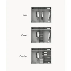 New Armario Modular Simone, 5 Puertas (250 Cm), Diferentes Variantes Armarios