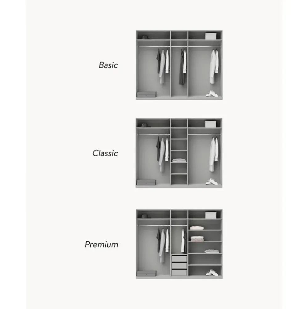 New Armario Modular Simone, 5 Puertas (250 Cm), Diferentes Variantes Armarios