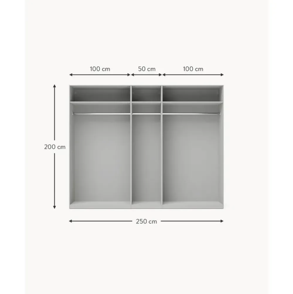 New Armario Modular Simone, 5 Puertas (250 Cm), Diferentes Variantes Armarios