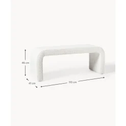 Sale Banco Tejido Boucle Penelope Bancos Para Dormitorio