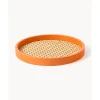 Sale Bandeja Redonda Con Tejido Vienes Carina Bandejas Decorativas