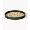 Discount Bandeja Redonda Con Tejido Vienes Carina Bandejas Decorativas