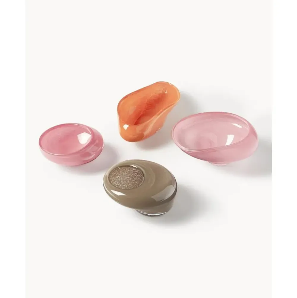 Clearance Bol Decorativo Artesanal De Vidrio Ashley Cuencos Decorativos