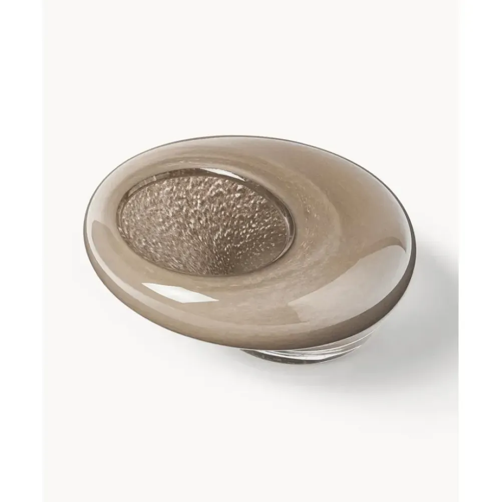 New Bol Decorativo Artesanal De Vidrio Ashley Cuencos Decorativos