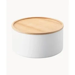 Hot Bote Con Tapadera De Madera Rin Joyeros