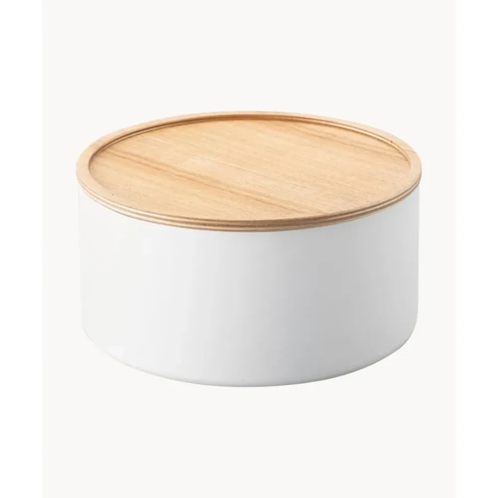 Hot Bote Con Tapadera De Madera Rin Joyeros