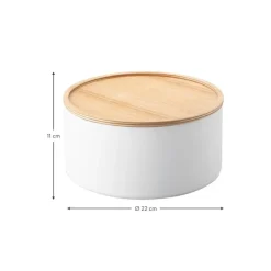 Hot Bote Con Tapadera De Madera Rin Joyeros