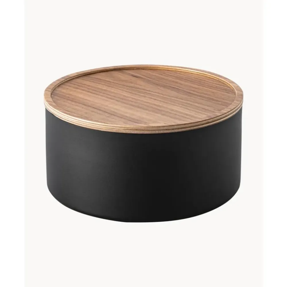 Clearance Bote Con Tapadera De Madera Rin Joyeros
