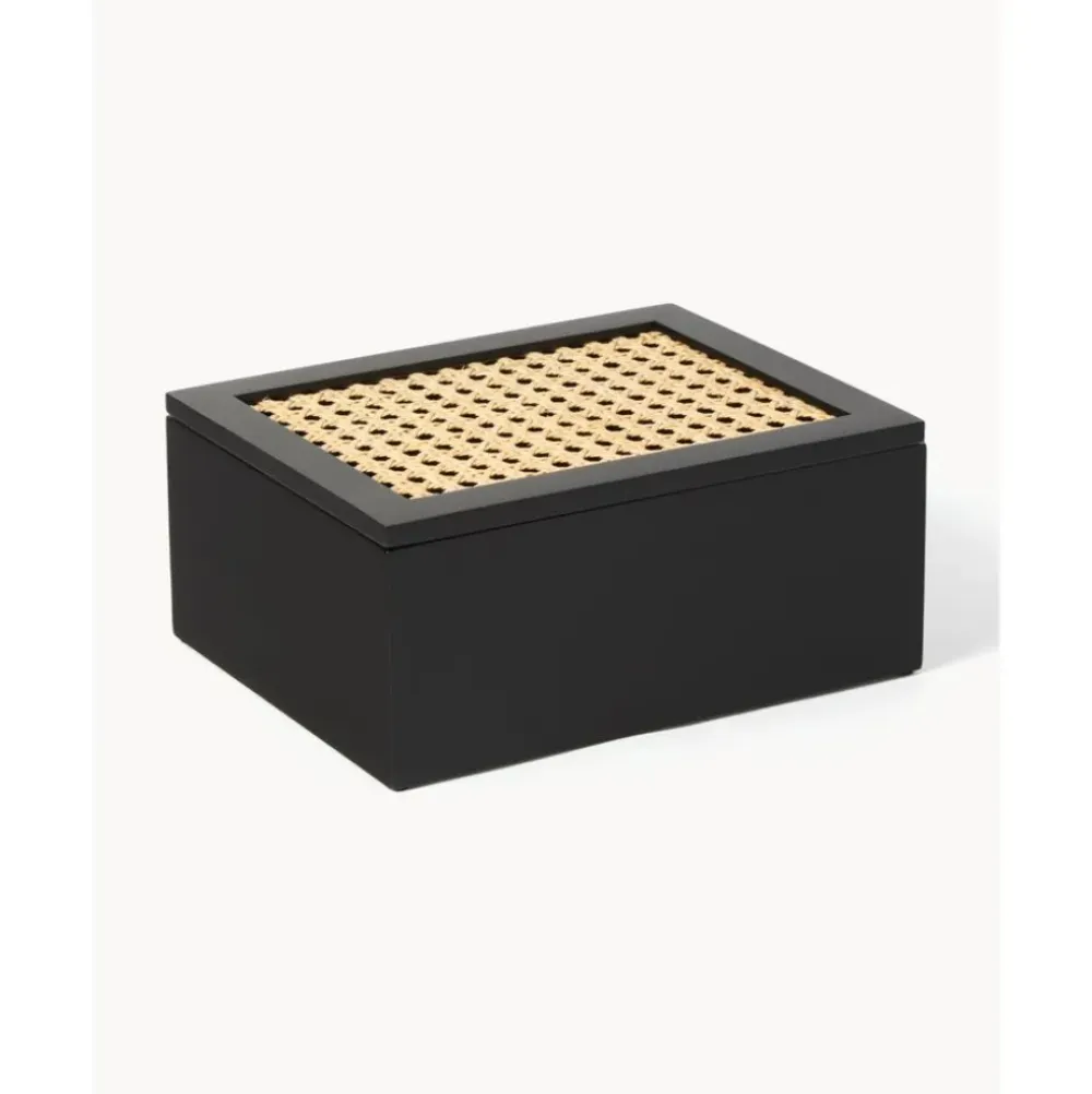 Outlet Caja Con Tejido Vienes Carina Cajas De Almacenaje