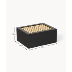 Outlet Caja Con Tejido Vienes Carina Cajas De Almacenaje