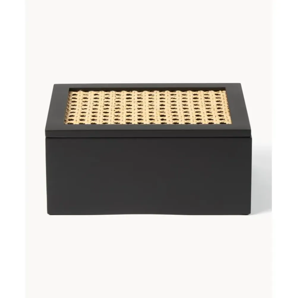 Outlet Caja Con Tejido Vienes Carina Cajas De Almacenaje