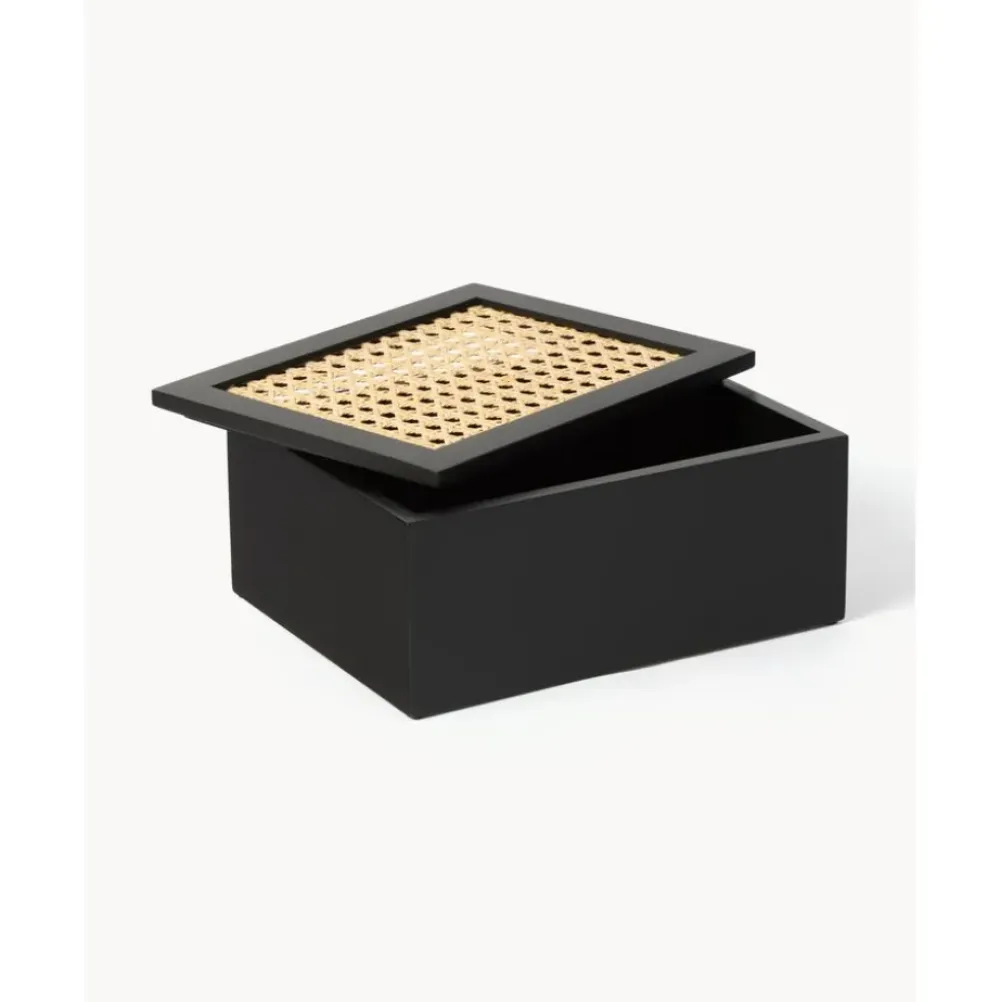 Outlet Caja Con Tejido Vienes Carina Cajas De Almacenaje