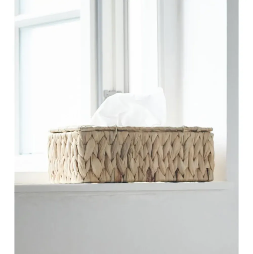 Outlet Caja De Panuelos De Fibras Naturales Cleana Accesorios De Bano