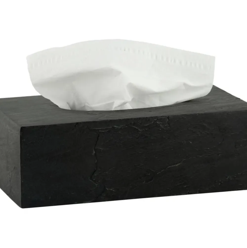 Outlet Caja De Panuelos En Look Pizarra Slate Accesorios De Bano