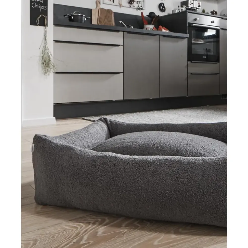 Best Cama Para Mascotas En Tejido Boucle Teddy, Tamanos Diferentes Accesorios Para Animales