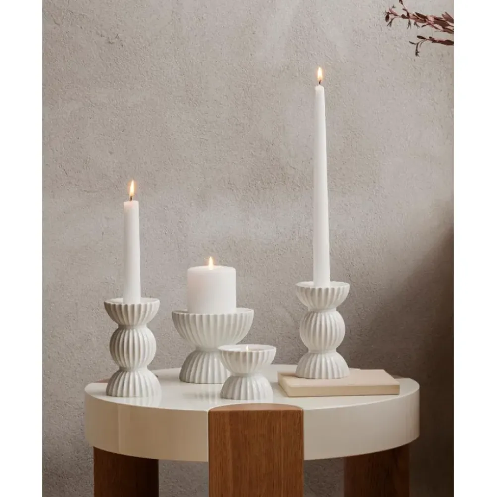 Discount Candelabro De Porcelana Con Relieves Tura Candelabros