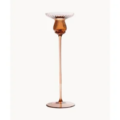 Fashion Candelero De Vidrio Soplado Artesanalmente Tulipan Candelabros