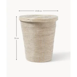 Sale Cesta De Jacinto De Agua Con Tapadera Aleya Cestos De La Ropa