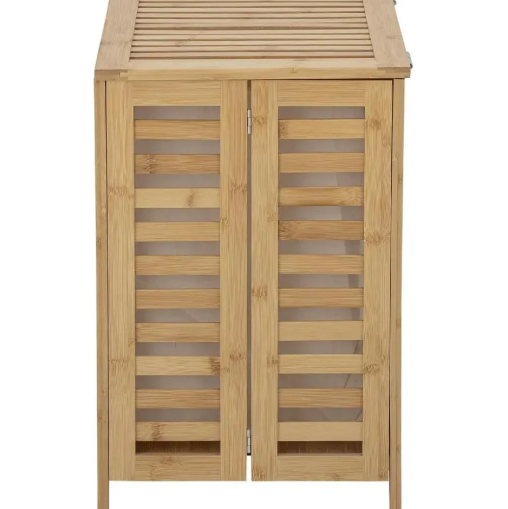 Sale Cesta De Lavanderia De Bambu Con Bolsa De Tela Aden Cestos De La Ropa