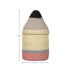 Outlet Cesta Infantil Artesanal Pencil, O 13 X 30 Cm Cestas
