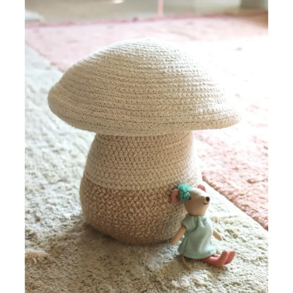 Discount Cesta Infantil Artesanal Mushroom, 27 Cm Cestas