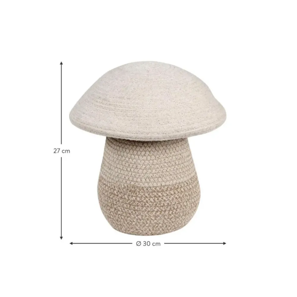 Discount Cesta Infantil Artesanal Mushroom, 27 Cm Cestas