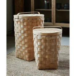 Fashion Cestas Artesanales Natur, 2 Uds. Cestas