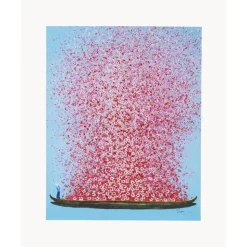 Fashion Cuadro En Lienzo Pintado Flower Boat Lienzos