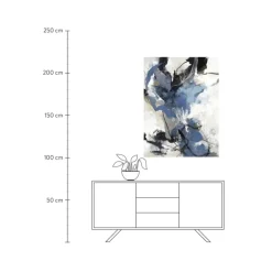 Outlet Cuadro Pintado A Mano Blue Vibes Lienzos