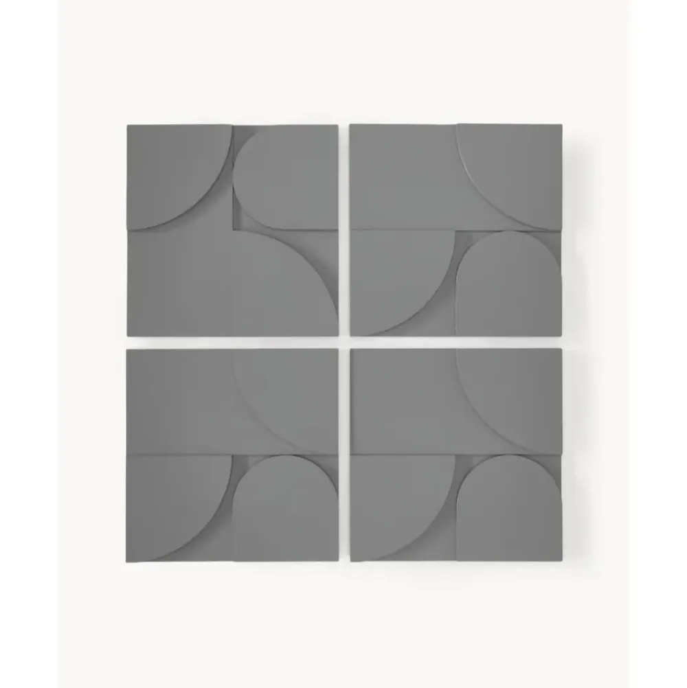 Hot Decoracion De Pared De Madera Massimo, 4 Uds. Objetos Decorativos De Pared