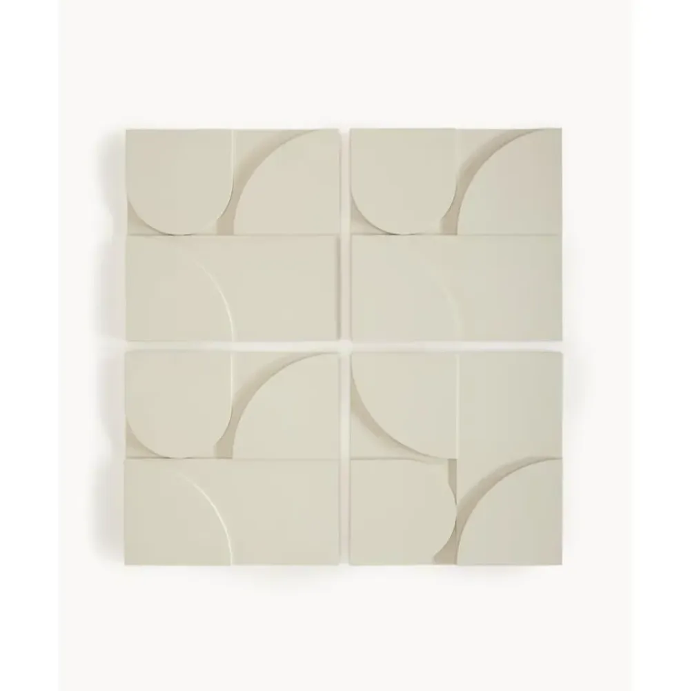 Fashion Decoracion De Pared De Madera Massimo, 4 Uds. Objetos Decorativos De Pared