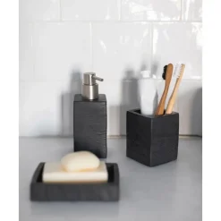 Best Dosificador De Jabon En Look Pizarra Slate Dispensador De Jabon Y Jaboneras