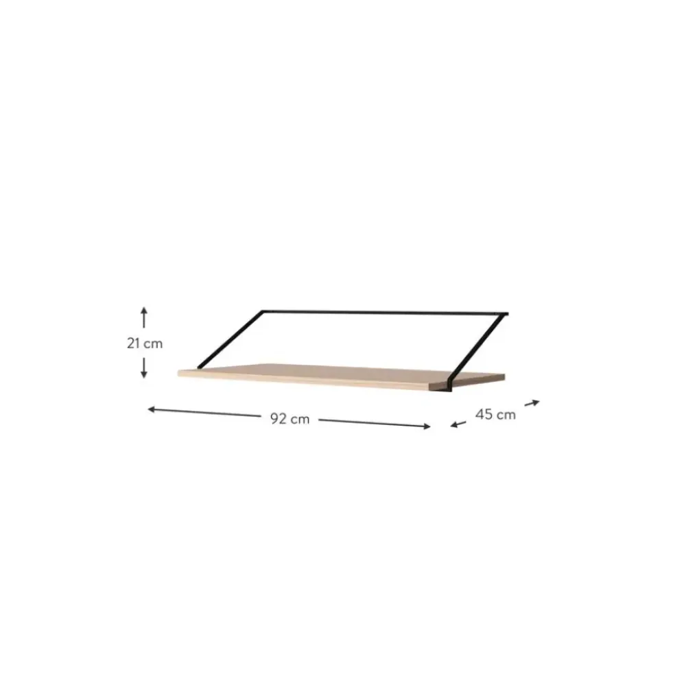 Sale Escritorio De Pared De Madera Y Metal Rail Escritorios