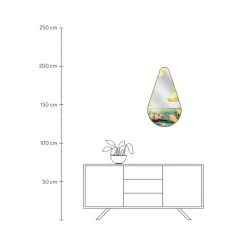 Hot Espejo De Pared De Diseno Sea Girl Espejos De Pared