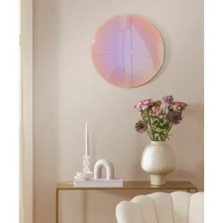 New Espejo De Pared De Diseno Iridiscente Ruby Espejos De Pared