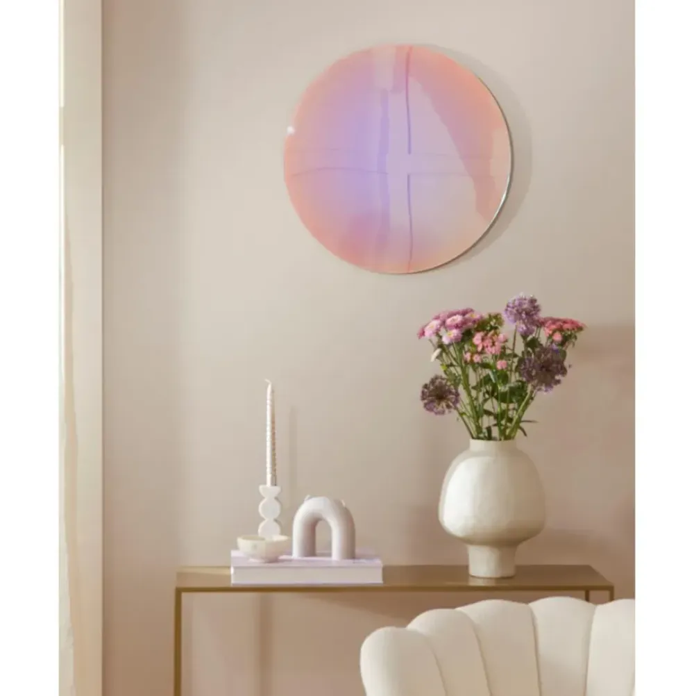 New Espejo De Pared De Diseno Iridiscente Ruby Espejos De Pared