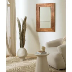 Online Espejo De Pared De Madera De Mango Indigo Espejos De Pared