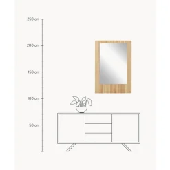 Sale Espejo De Pared De Madera De Abedul Nele Espejos De Pared