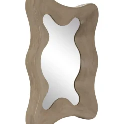 New Espejo De Pared De Madera De Mango Riva Espejos De Pared
