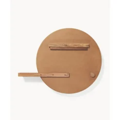 Best Espejo De Pared Grande Con Estante De Madera Sandro Espejos De Pared