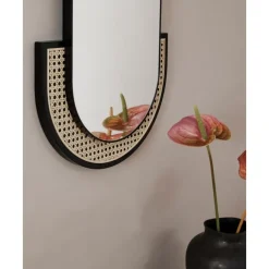 Best Espejo De Pared Ovalado Con Tejido Vienes Esma Espejos De Pared