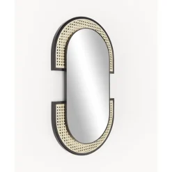 Best Espejo De Pared Ovalado Con Tejido Vienes Esma Espejos De Pared